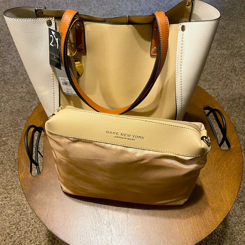 Marc New York womens 2piece tote bag. NWT
